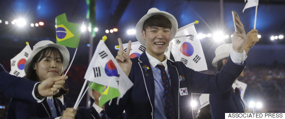 rio olympic opening korea