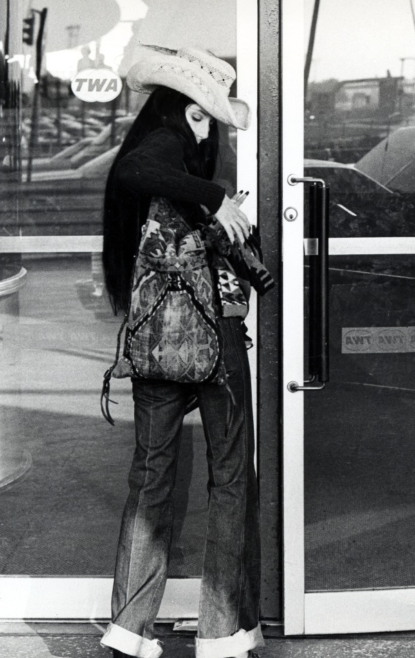 Today's pick is of Cher at JFK Airport on October 31 1974