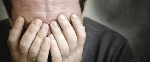 depressed man