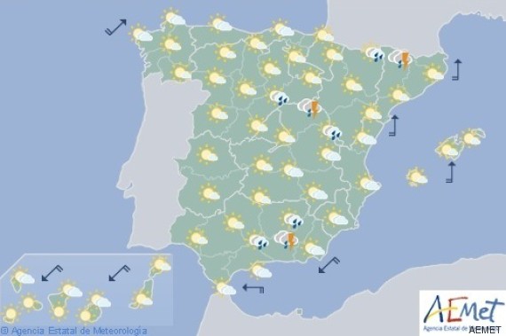 mapa de españa martes 16
