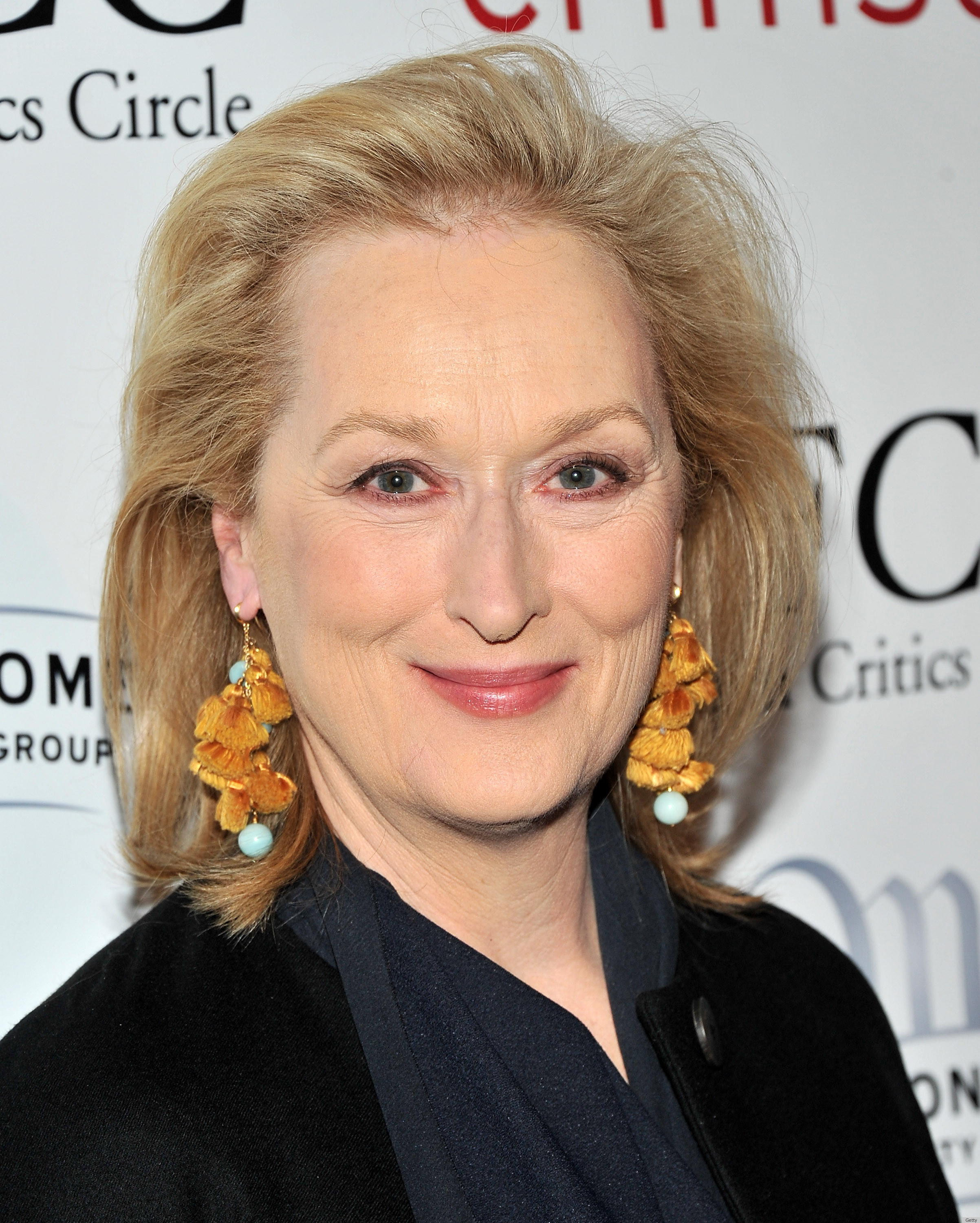 MERYL STREEPs Fun Tassel Earrings At The New York Film Critics.