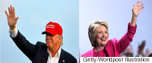 hillary trump split