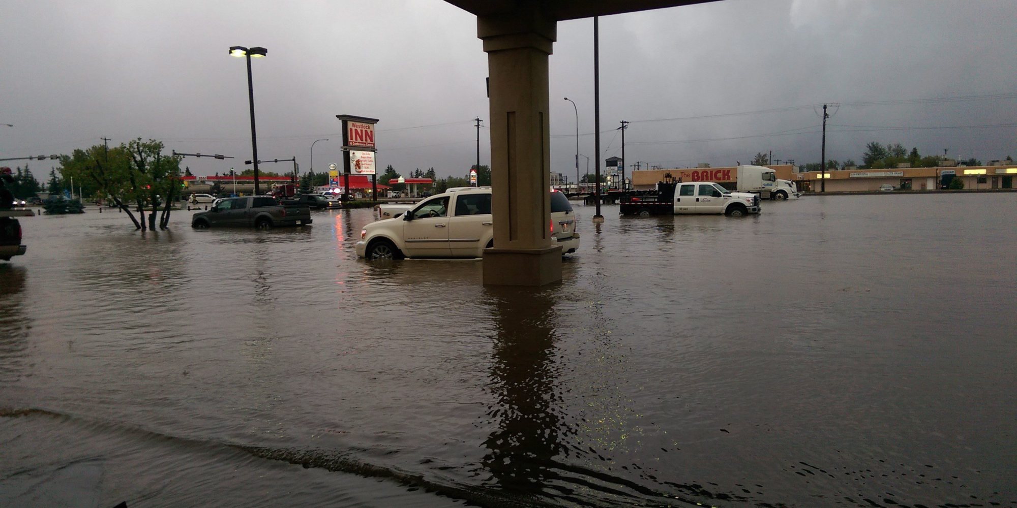 Westlock, Alberta Floods After Heavy Rains