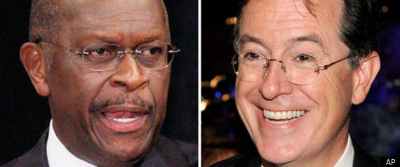 Herman Cain Stephen Colbert