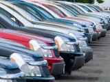 Cars parked in a parking lot