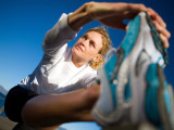 woman stretching