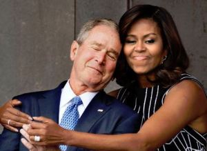Michelle Obama George W Bush