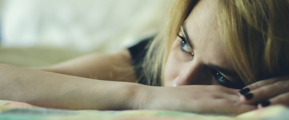 TEENAGE GIRL SAD BED