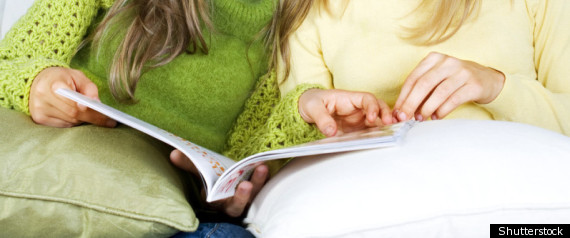 Girls Reading Magazine