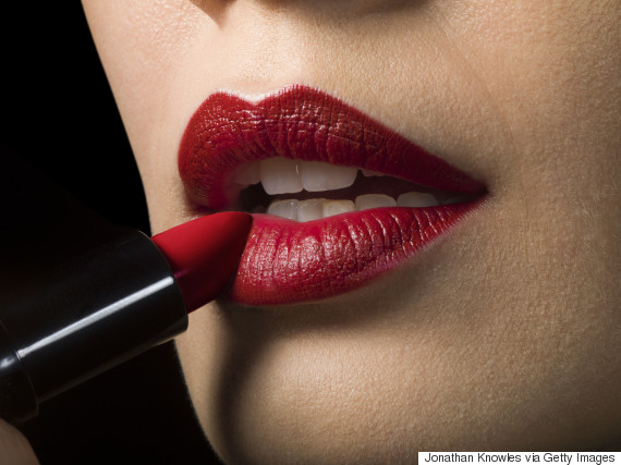red lipstick