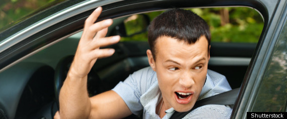 Man Swearing In Car