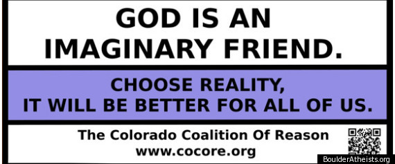 God Is An Imaginary Friend Billboard