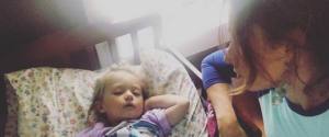 niña y madre