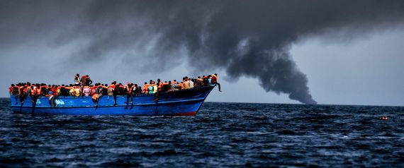 THE SINKING OF A REFUGEE