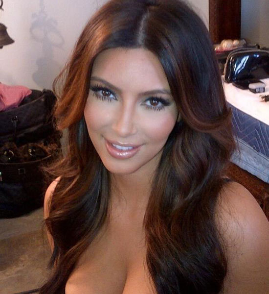 Kim Kardashian Brown Hair Color