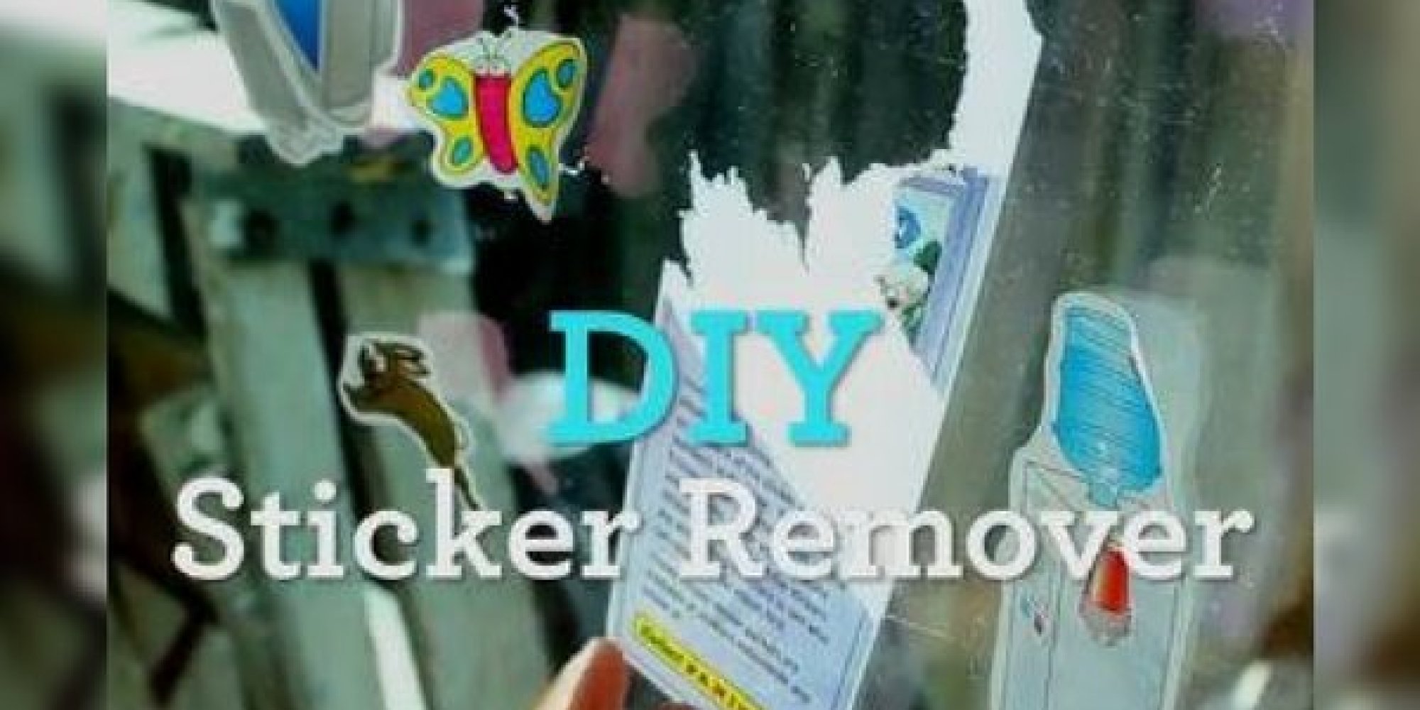 How To Remove Stickers Here's An Easy DIY Solution