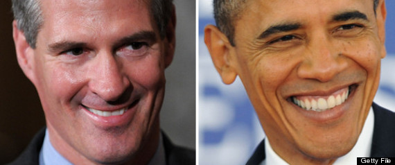 Scott Brown Obama