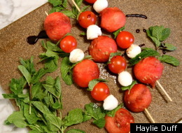 Watermelon Caprese Skewers