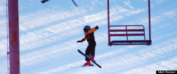 Boy Ski Lift Rescue
