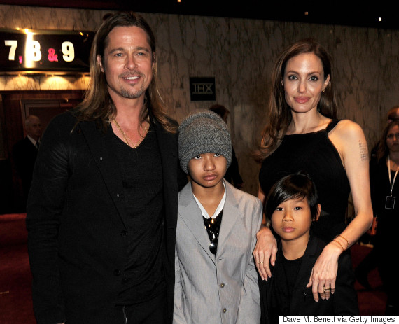 brad pitt family angelina