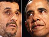 Iranian President Mahmoud Ahmadinejad and President Obama