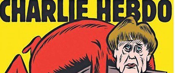 "على المرحاض".. هكذا رسمت "شارلي إبدو" ميركل في أولى طبعاتها الأجنبية.. فهل يتقبل الألمان وقاحتها؟