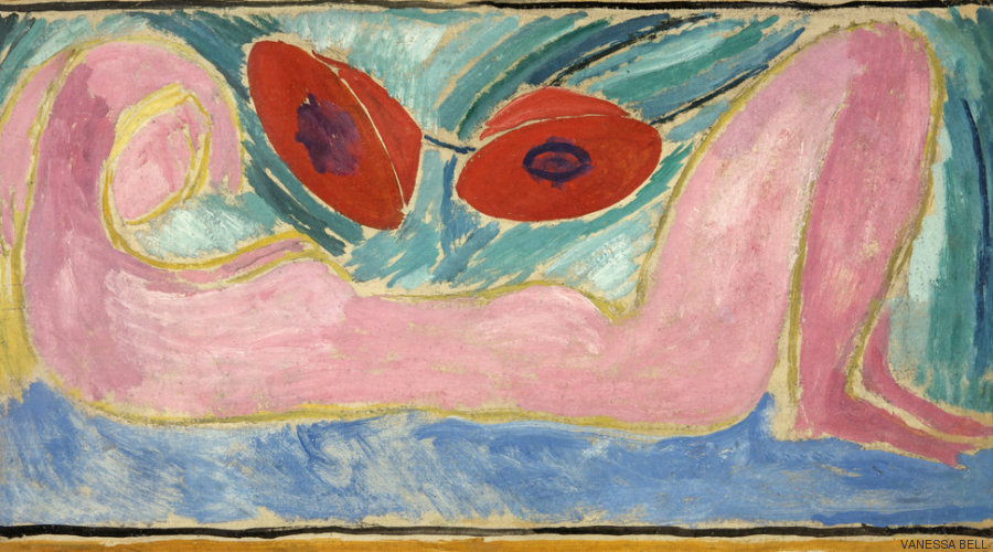 nude with poppies