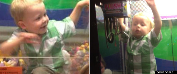 Boys Stuck In Vending Machine