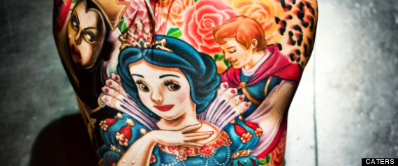 Snow White Back Tattoo