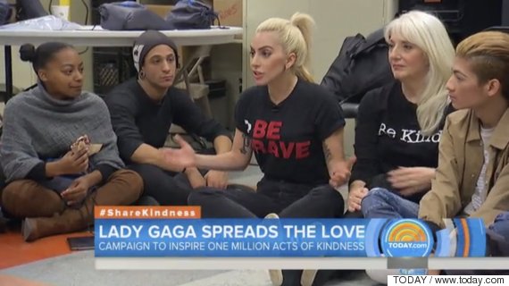 lady gaga spreads the love