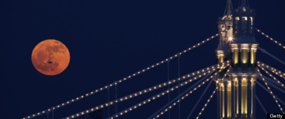 Plane And Moon