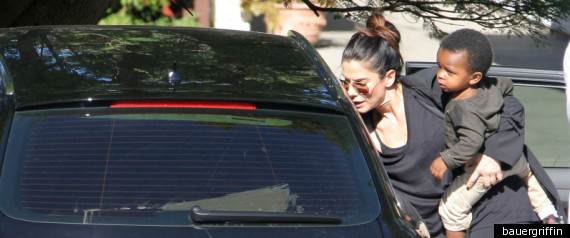 Sandra Bullock Drops Son Louis Off At School (PHOTOS). S Sandra Bullock Drops Son Louis Off At School (PHOTOS). S