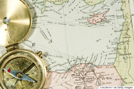 cyprus map compass