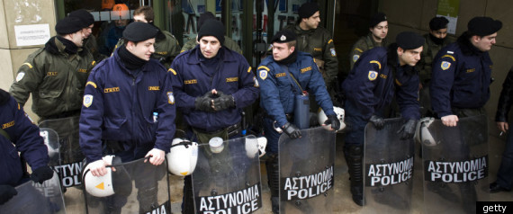 Greece Police Union Arrest Imf Eu Officials