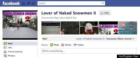 Naked Snow Lovers' Facebook Page Banned PHOTOS