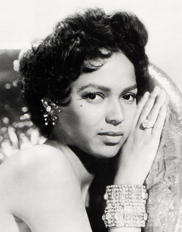  American actress and singer Dorothy Dandridge in a portrait from 1954