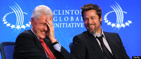 Bill Clinton Brad Pitt