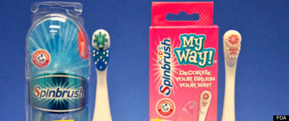 Spinbrush Warning