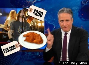 Jon Stewart Obama Foo Fighters