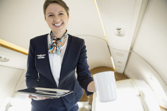 flight attendant smile