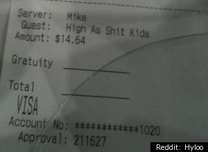 High As Shit Kids Receipt