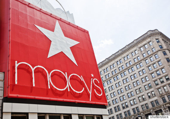 A Macy's banner hanging at the store's flagship location in Manhattan