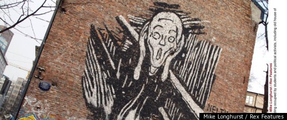 The Scream Graffiti