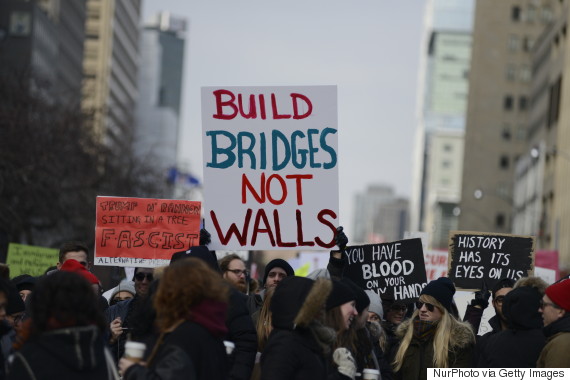 travel ban protest canada