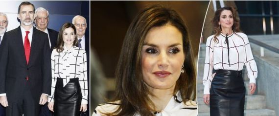 شاهد.. ملكة إسبانيا تقلِّد الملكة الأردنية رانيا في مظهرها