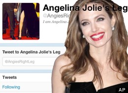 Get A Leg Of This! Angelina Jolie's Shapely Limb Steals Oscars Limelight... And Even Gets Its Own Twitter Account 