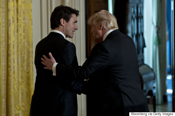 Trudeau and Trump meet in Washington on Feb. 13