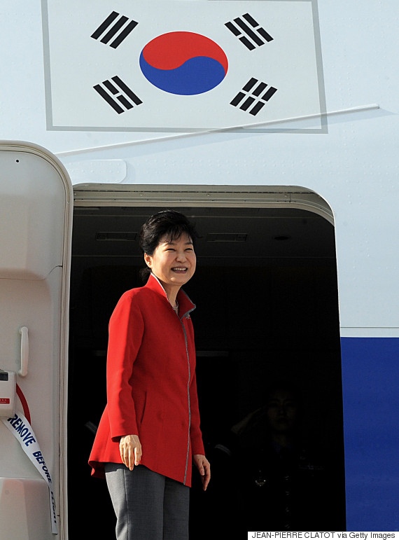 park geun hye airplane