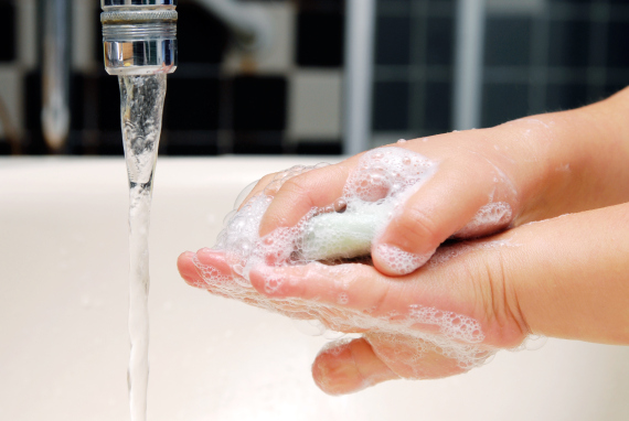 wash your hands with soap