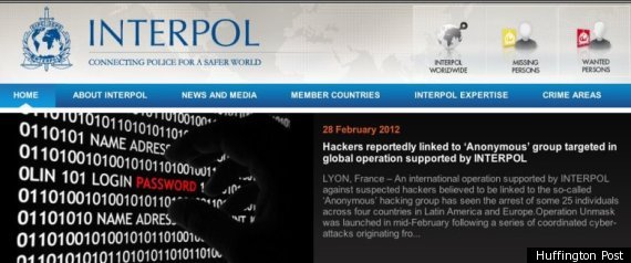 Anonymous Hacks Interpol